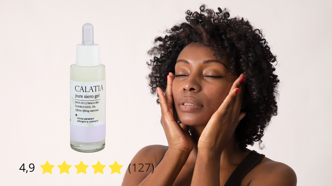 Siero viso alla bava di lumaca biologica e bakuchiol: l’alternativa naturale al retinolo