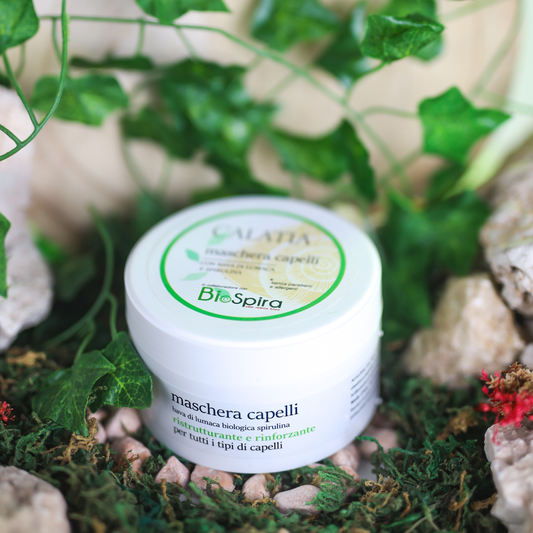 Maschera Capelli Bava di Lumaca Bio e Spirulina – Nutriente e Rigenerante