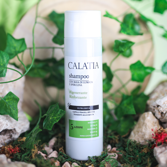 Shampoo Bava di Lumaca Bio e Spirulina – Nutriente e Rinforzante